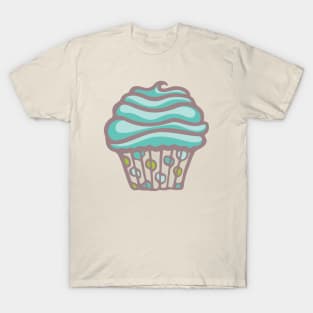 POLKA DOT CUPCAKE DREAMS Party Turquoise Buttercream Icing - UnBlink Studio by Jackie Tahara T-Shirt